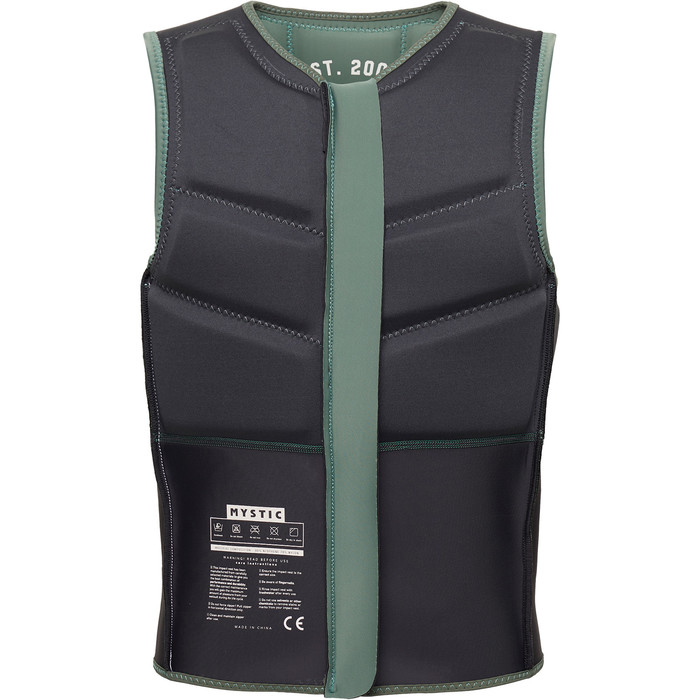 2024 Mystic Mnner Star Front Zip Kite Impact Vest 35005.23023 - Dark Olive